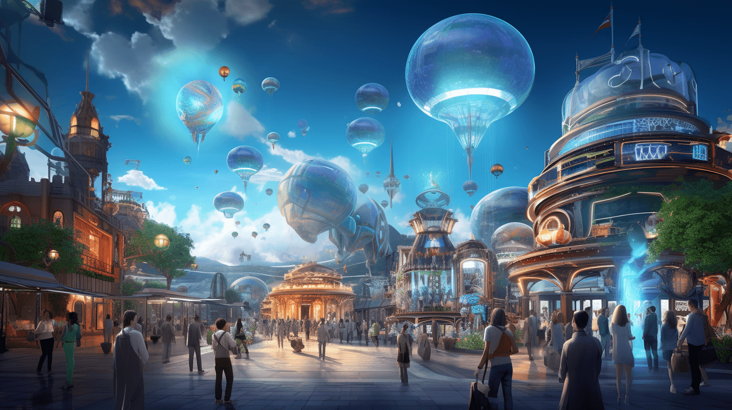 AI generated metaverse scape